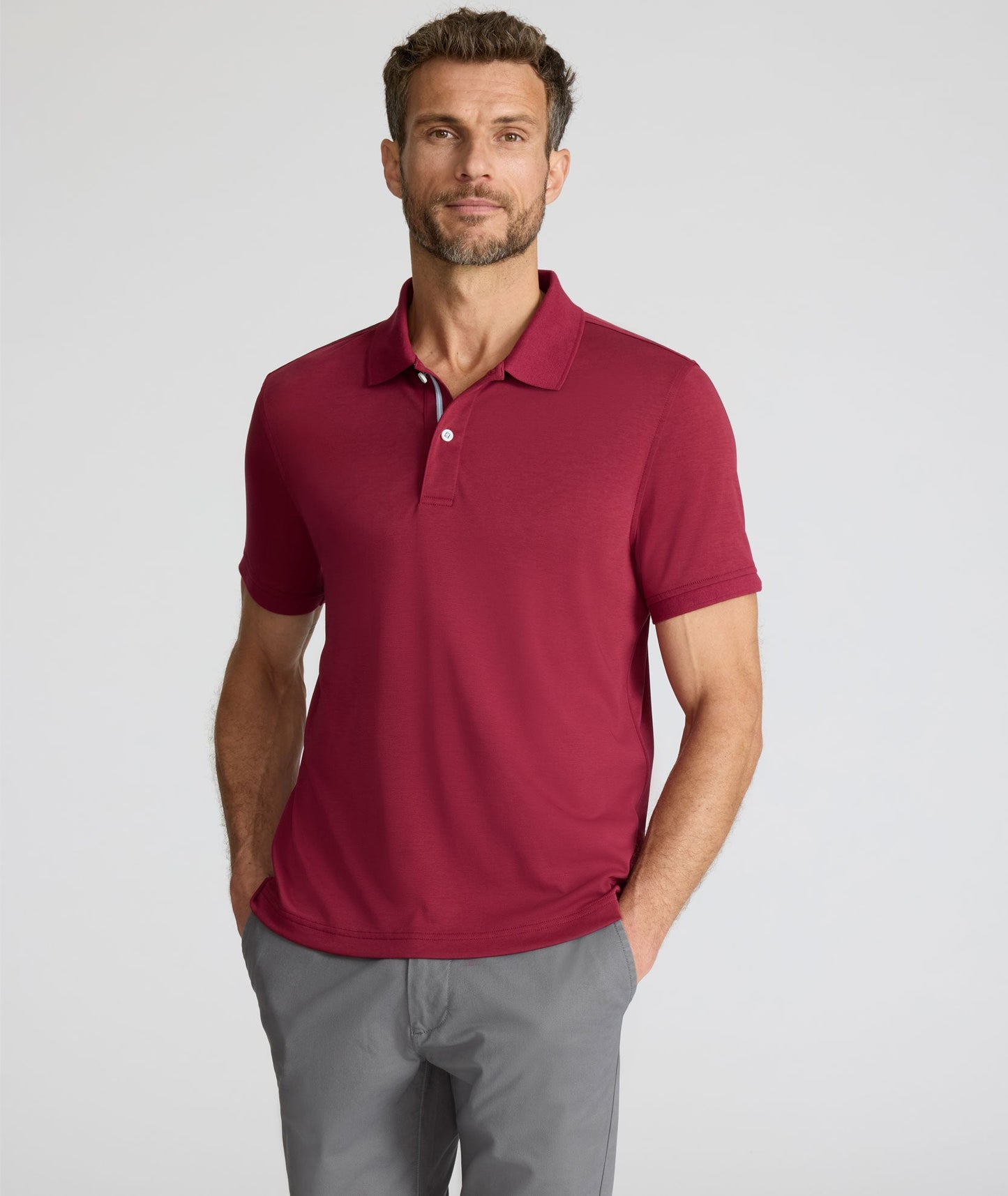 Wrinkle-Free Damaschino Polo