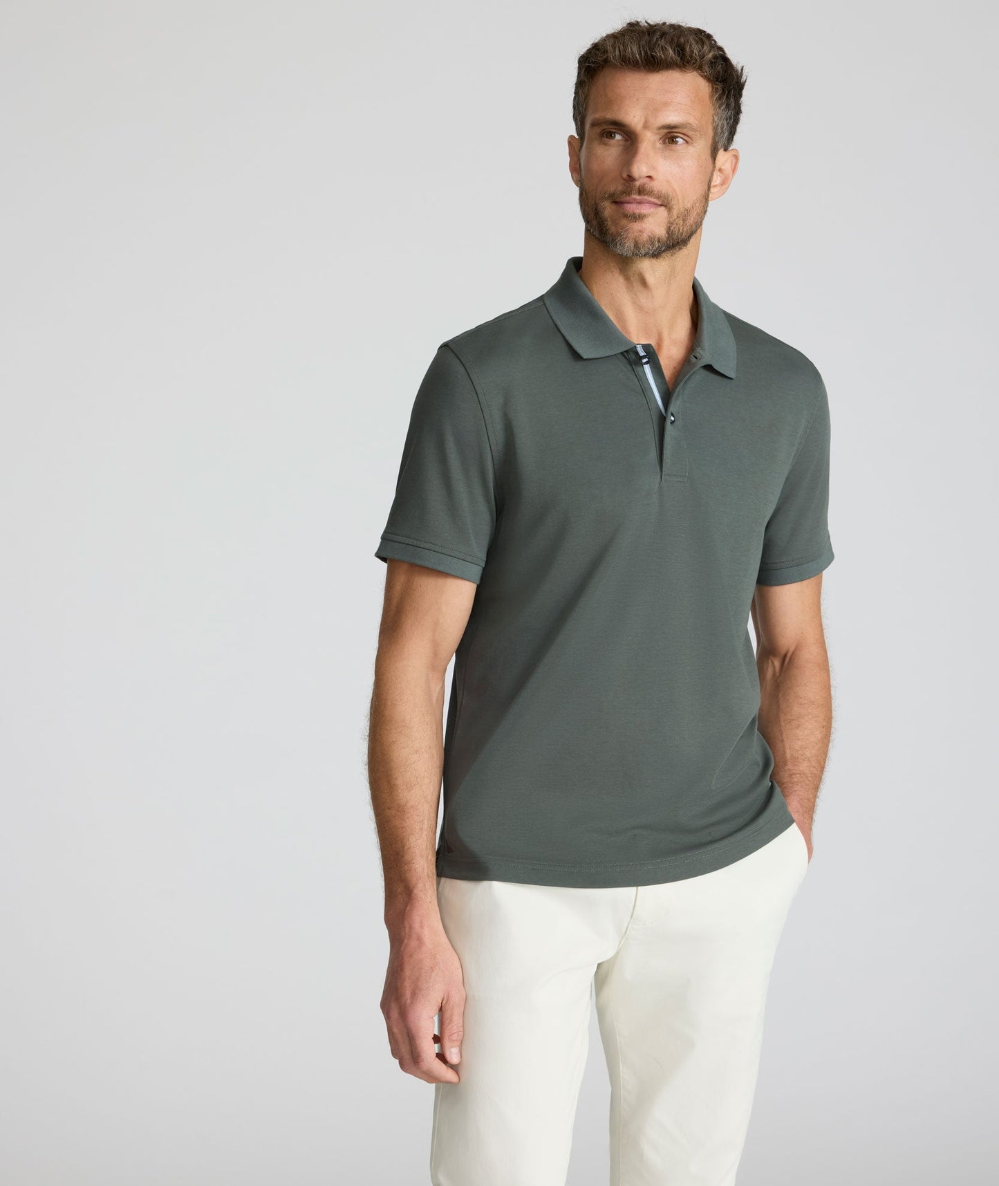 Wrinkle-Free Damaschino Polo
