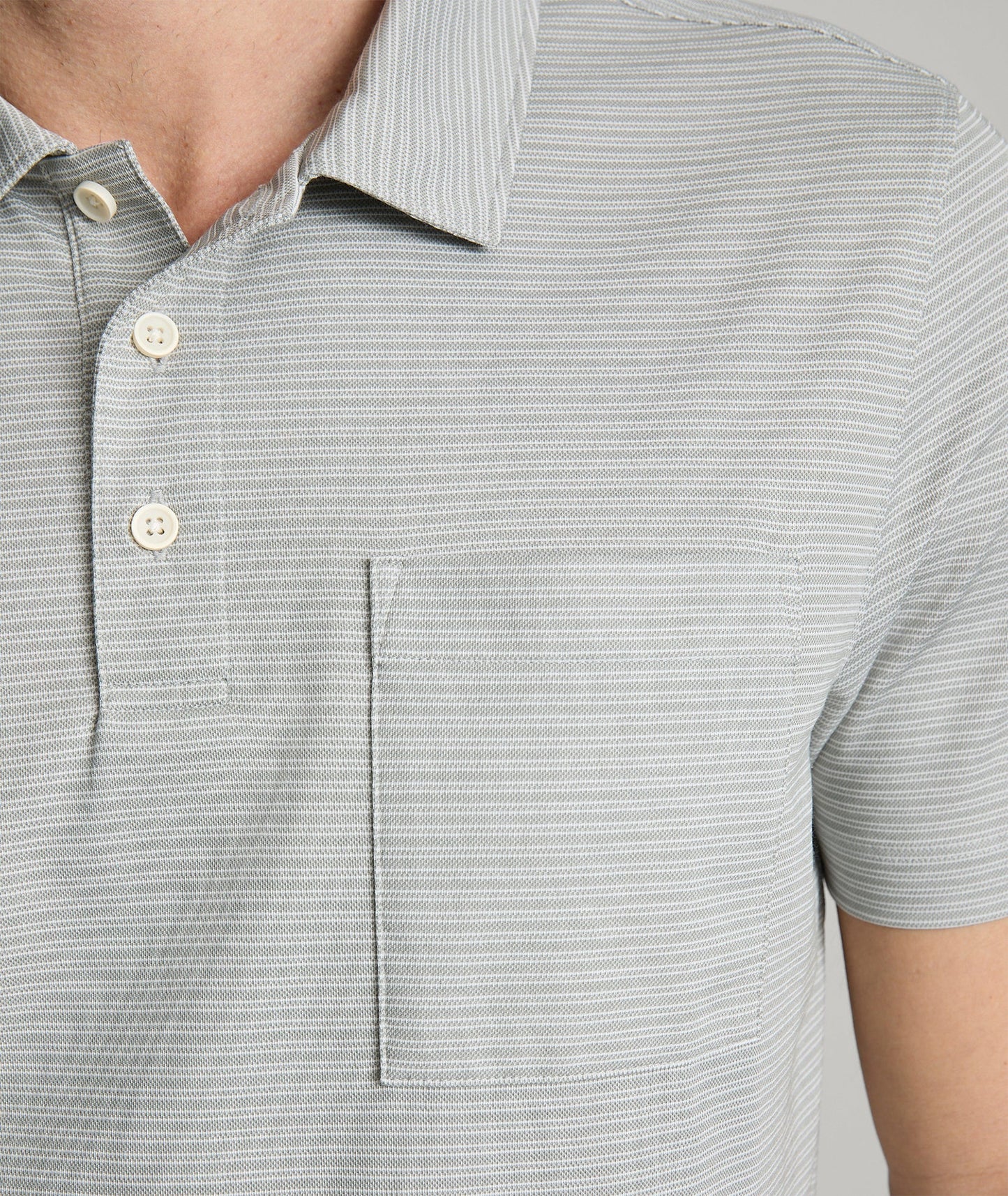 Striped Performance Polo