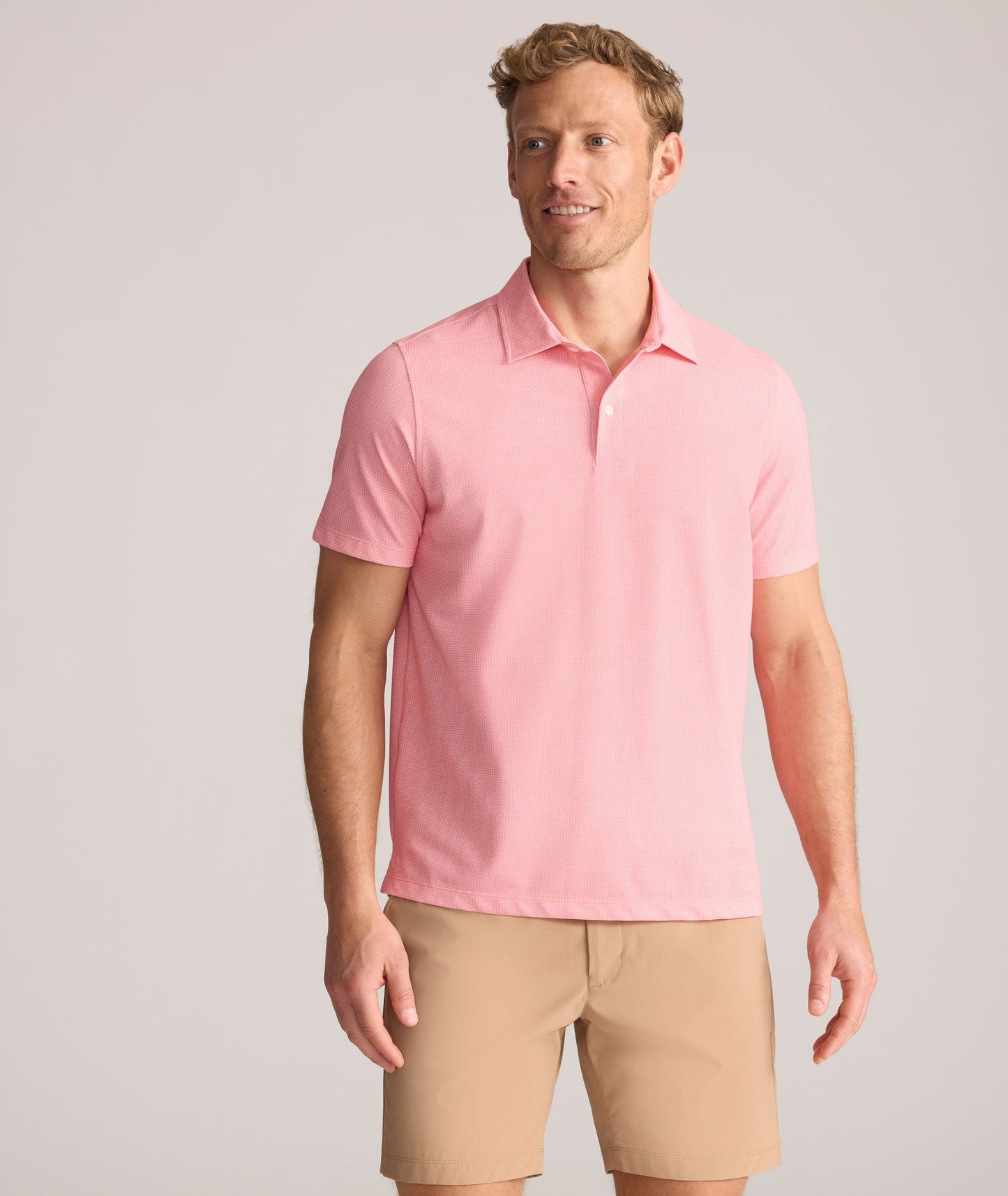 Printed CottonTek Polo