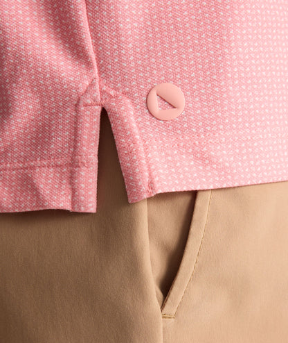 Printed CottonTek Polo